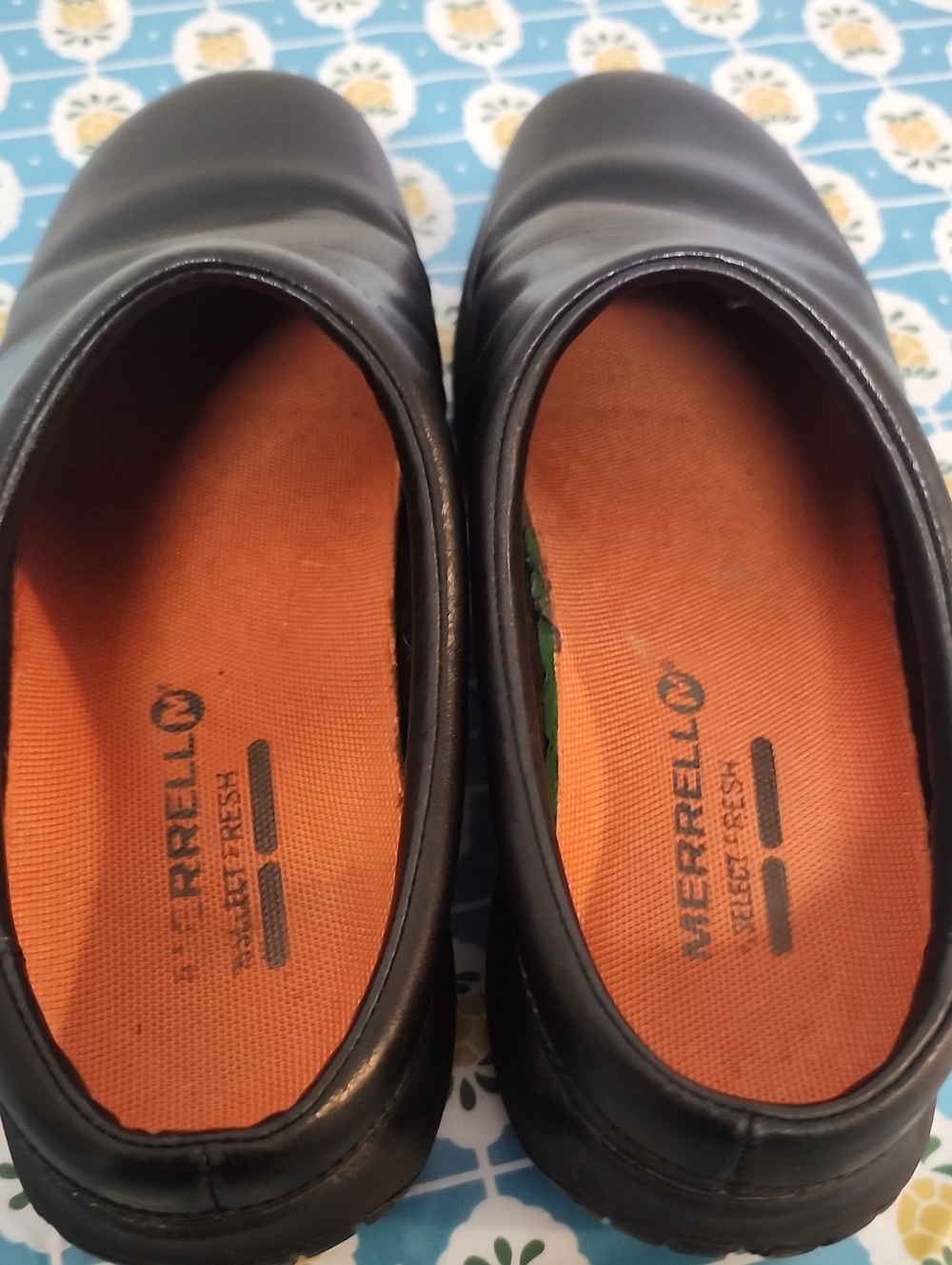 Merrell Leather Slip Ons Size Womens 8.5 Smooth Clogs - Picture 3 of 5